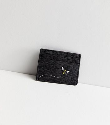 Black Butterfly Embellished Midi Purse | New Look